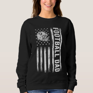 Sweatshirt Football Papa Drapeau Américain Fier Papa De Balle
