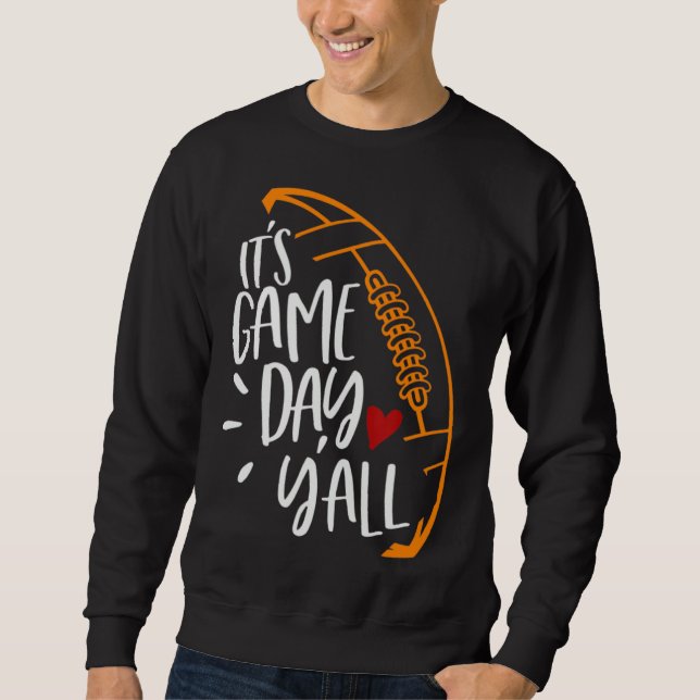 Sweatshirt Football Shirt Women Football Player Mom Game Day (Devant)