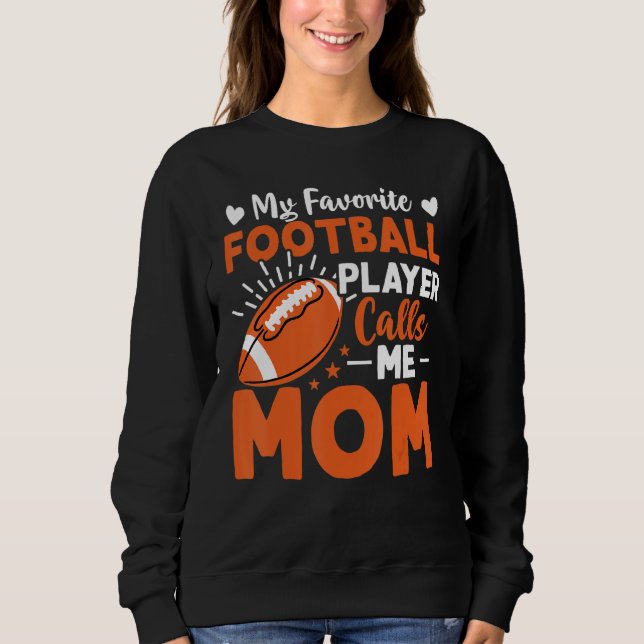 Sweatshirt Football Tee Mom (Devant)
