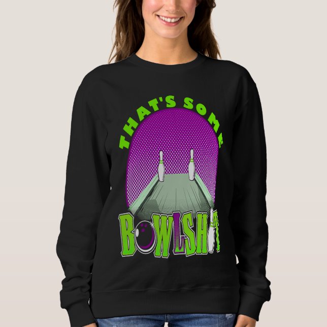 Sweatshirt For Bowlers Midnight Laser Bowling Ten Pin Bowling (Devant)
