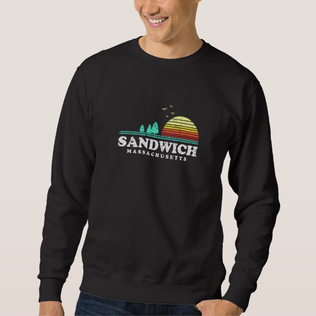 Sweatshirt Forêt de sandwich à feuillage persistant Sunset Ma (Devant)