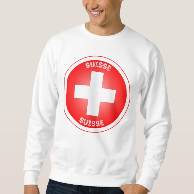 Sweatshirt Forme circulaire suisse Cross Suisse (Devant)