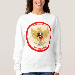 Sweatshirt Forme du cercle d'emblème national indonésien