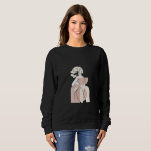Sweatshirt Forme sur bruit Impression graphique minimaliste