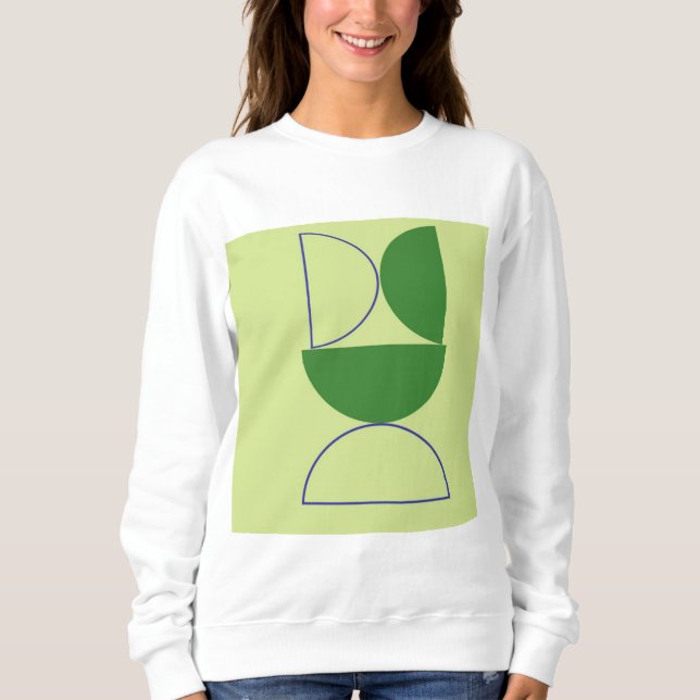 Sweatshirt formes abstraites art (Devant)