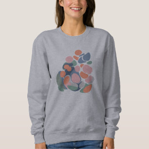 Sweatshirt Formes biologiques Abstraites modernes Art en coul