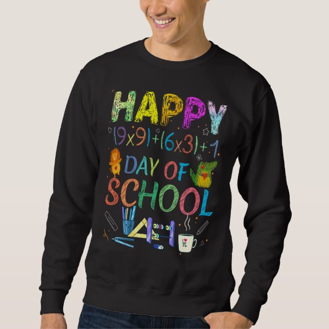 Sweatshirt Formule Math Joyeux 100 Jours De Cool Viruel (Devant)