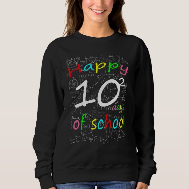 Sweatshirt Formule Mathématique 100 Jours D'école Prof De Mat (Devant)