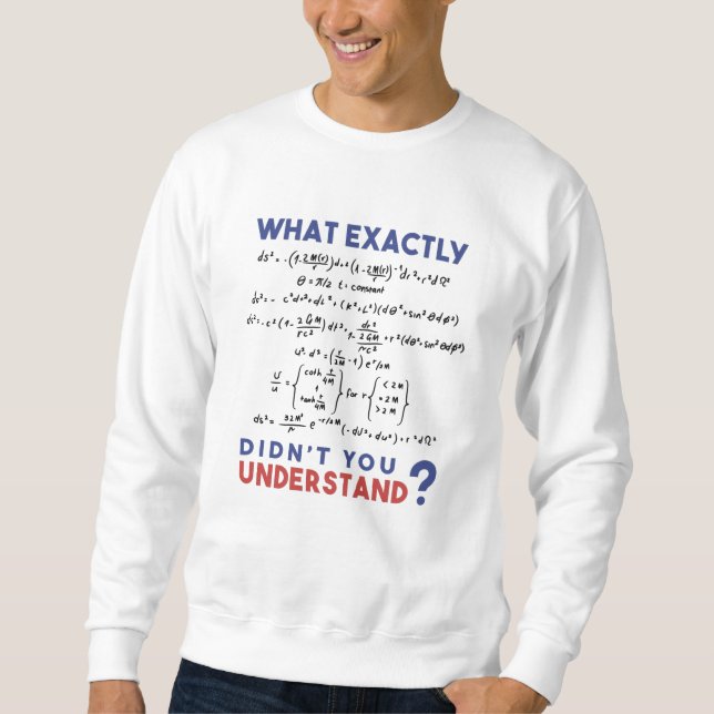 Sweatshirt Formule physique : blague (Devant)