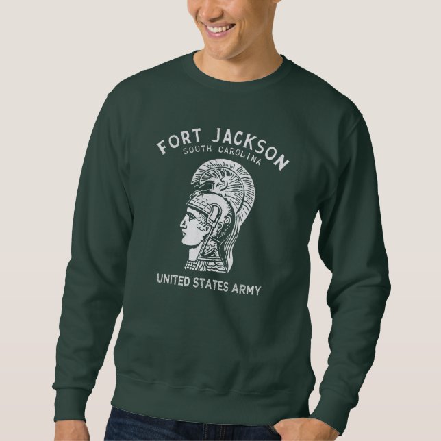 Sweatshirt Fort Jackson Vintage Blanc (Devant)