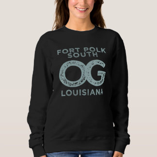 Sweatshirt Fort Polk South Louisiana Montrez Votre Maison Ori