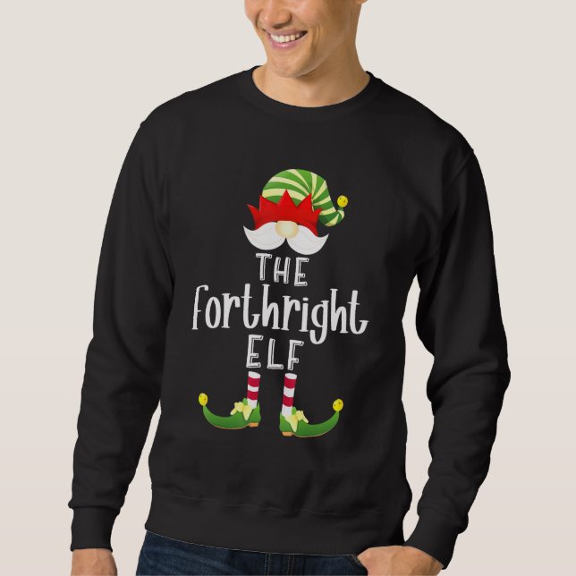 Sweatshirt Forthright Elf Group Christmas Pajama Party (Devant)