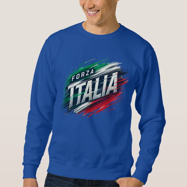 Sweatshirt Forza Italia Design avec effet dynamique (Devant)