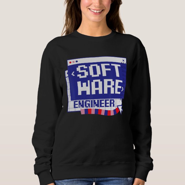 Sweatshirt Fou de codage informatique Codeur Programmeur Ingé (Devant)