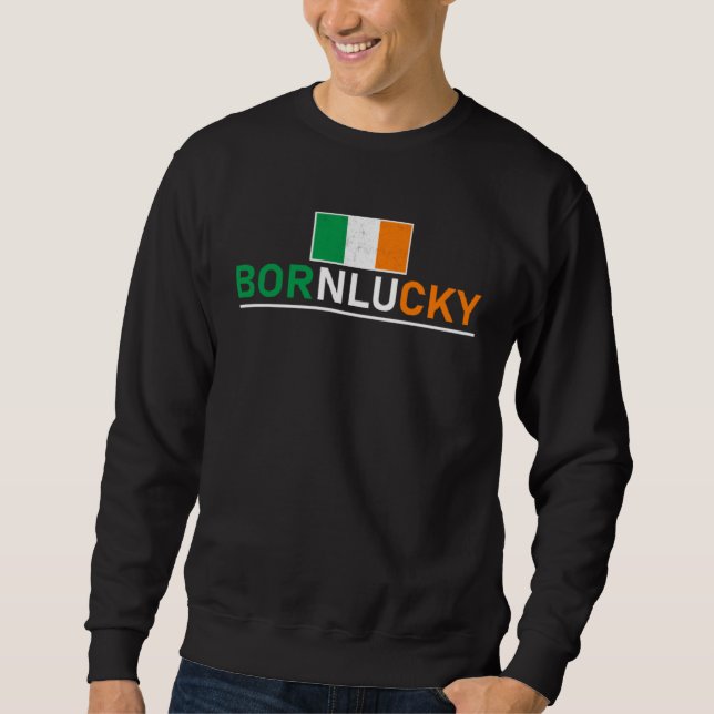 Sweatshirt Four Leaf C Lucky St Patrick s Day (Devant)