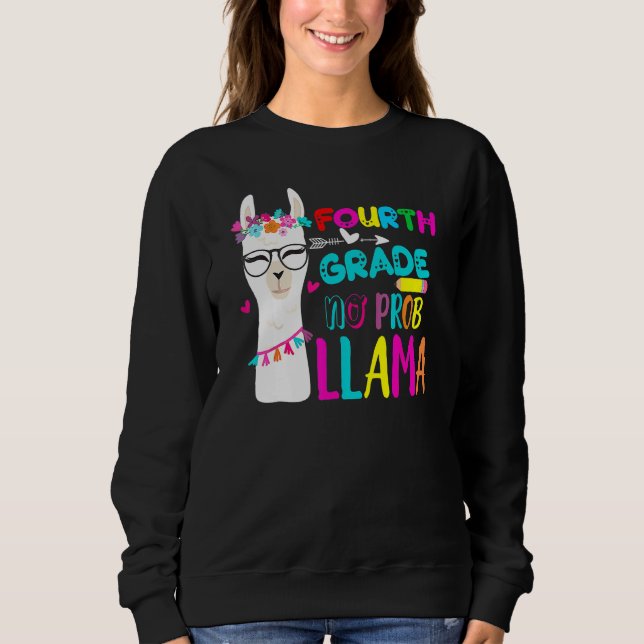Sweatshirt Fourth Grade Teacher Student Back To School No Pro (Devant)