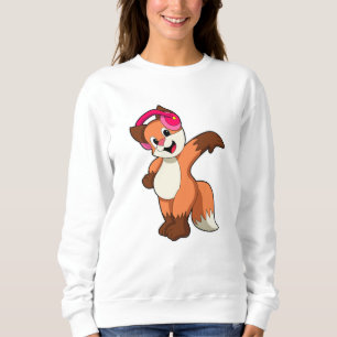 Sweatshirt Fox à la musique avec casque