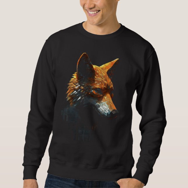Sweatshirt Fox Artwork  Animal  Animal Fox 4 (Devant)