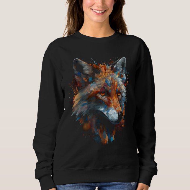 Sweatshirt Fox Artwork  Animal  Animal Wolf (Devant)