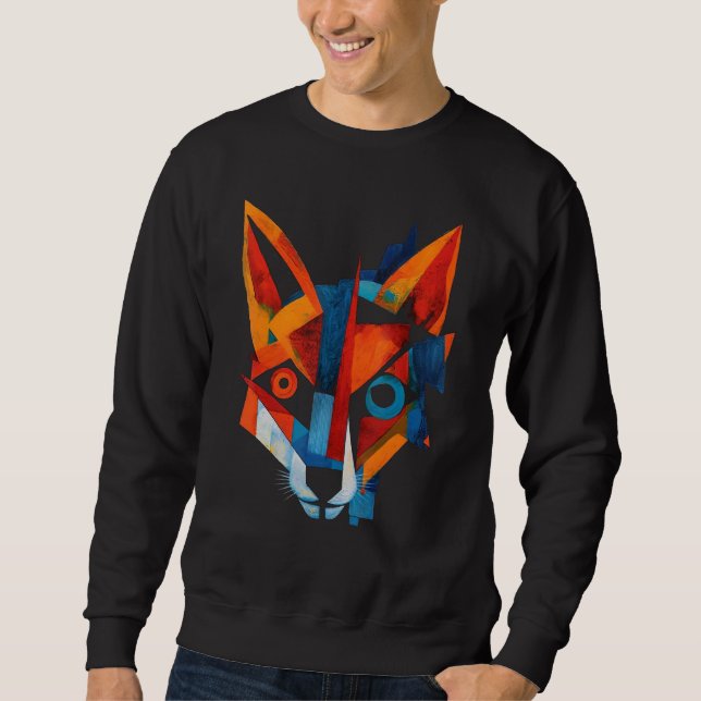 Sweatshirt Fox Artwork  Animal Fox (Devant)