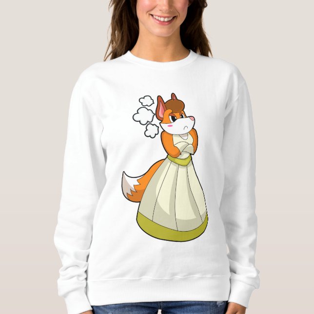 Sweatshirt Fox as Bride avec robe de mariée.PNG (Devant)