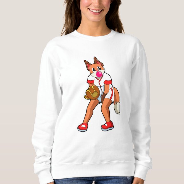 Sweatshirt Fox au baseball avec gant de baseball (Devant)