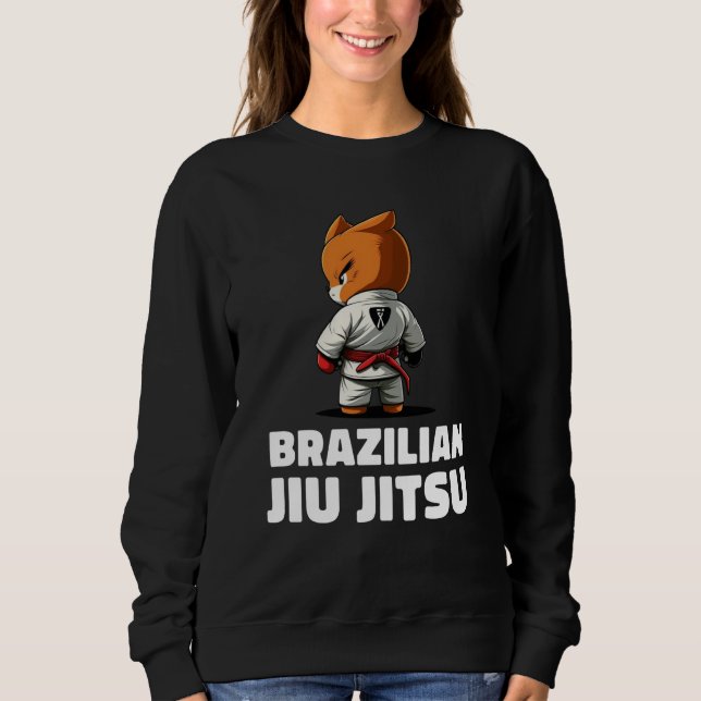 Sweatshirt Fox Brazilian Jiu Jitsu and Grappling (Devant)