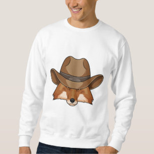Sweatshirt Fox comme Cowboy avec Casquette