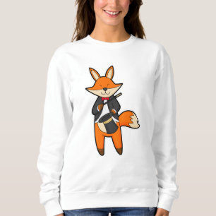 Sweatshirt Fox comme Magicien avec baguette magique et Casque