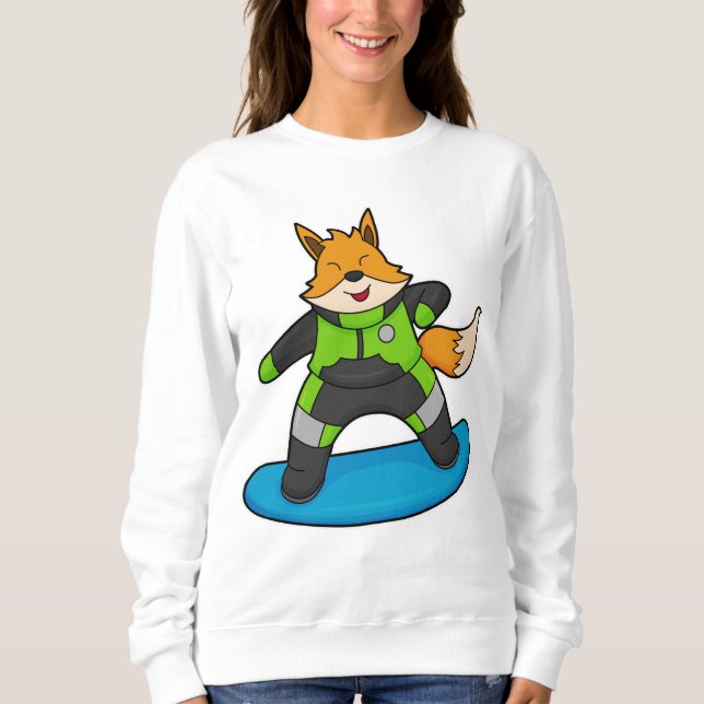 Sweatshirt Fox en Snowboard avec Snowboard (Devant)