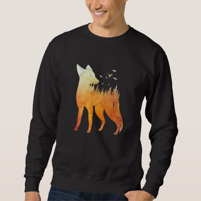 Sweatshirt Fox forest fox hunter hunting Fox  2 (Devant)