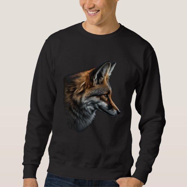 Sweatshirt Fox motif animal  animal print fox  1 (Devant)