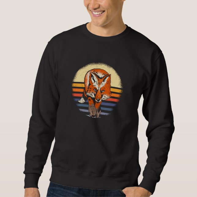 Sweatshirt Fox Retro Vintage (Devant)