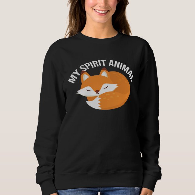 Sweatshirt Fox Spirit Animal Fox Wild Animal (Devant)