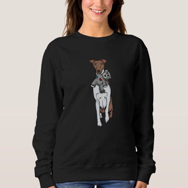 Sweatshirt Fox Terrier Smooth Hair Cuddly Toy Fox Terrier Pre (Devant)