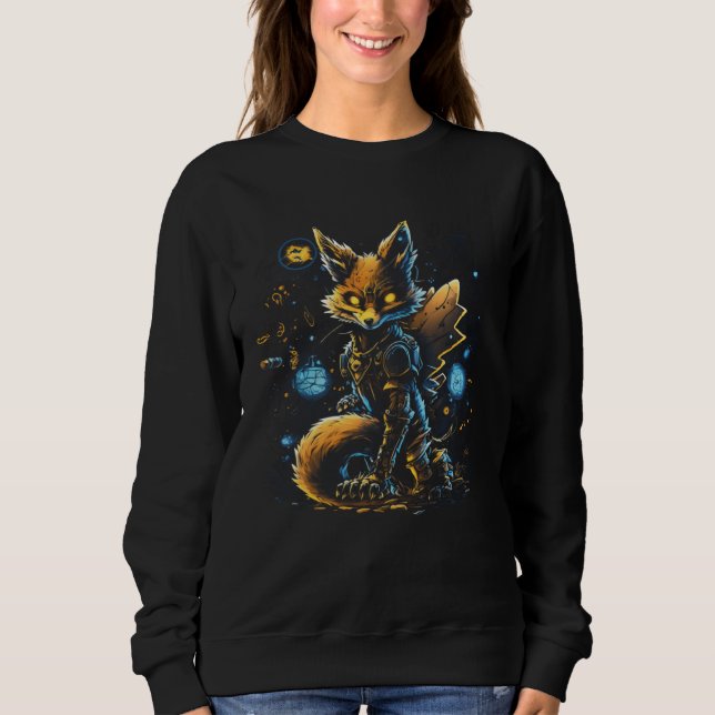 Sweatshirt Fox Themed Zoo Keeper Gaming Girl Who Loves Fox An (Devant)