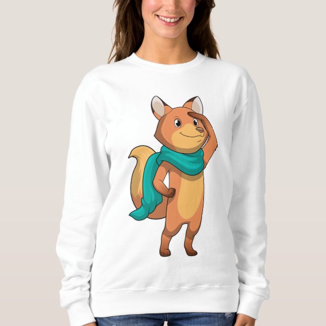 Sweatshirt Fox with Scarf (Devant)