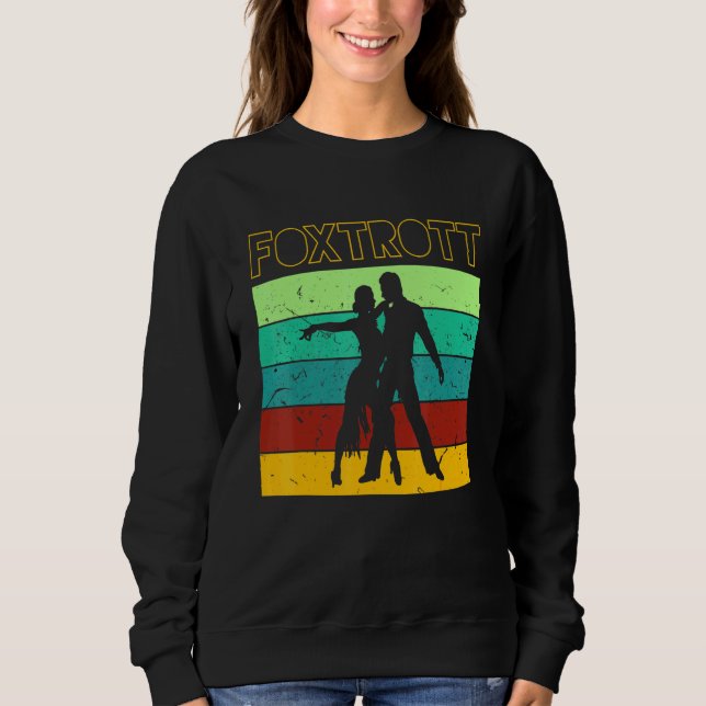 Sweatshirt Foxtrot Dancing Couple Vintage (Devant)