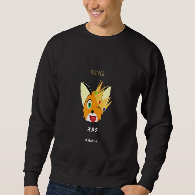 Sweatshirt Foxy King Otaku du mignon Fox (Devant)