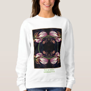 Sweatshirt Fragment d'orchidée Lady Slipper Créez votre propr