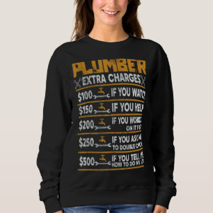 Sweatshirt Frais supplémentaires pour le plombier
