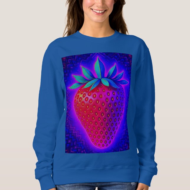 SWEATSHIRT FRAISE NÉON (Devant)