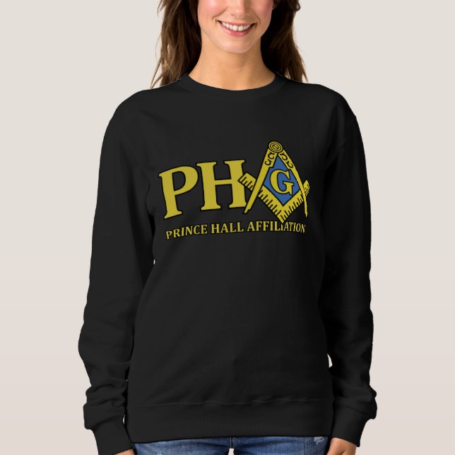 Sweatshirt Franc-Maçon Affiliation PHA Prince Hall (Devant)