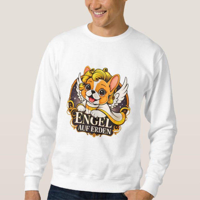 Sweatshirt Français Sucré Chiot Comme Enfant Christ (Devant)