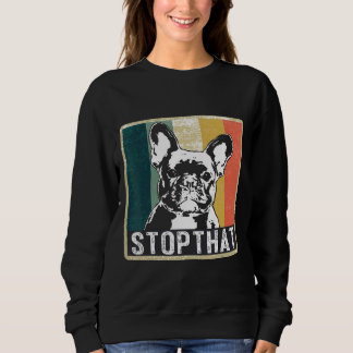 Sweatshirt Français Vintage Bulldog Hommes Femmes Enfants