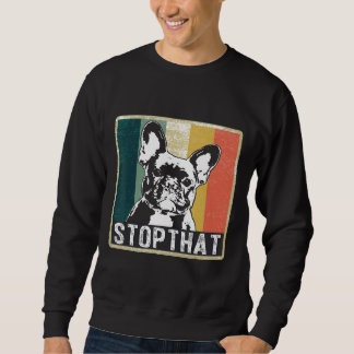 Sweatshirt Français Vintage Bulldog Hommes Femmes Enfants