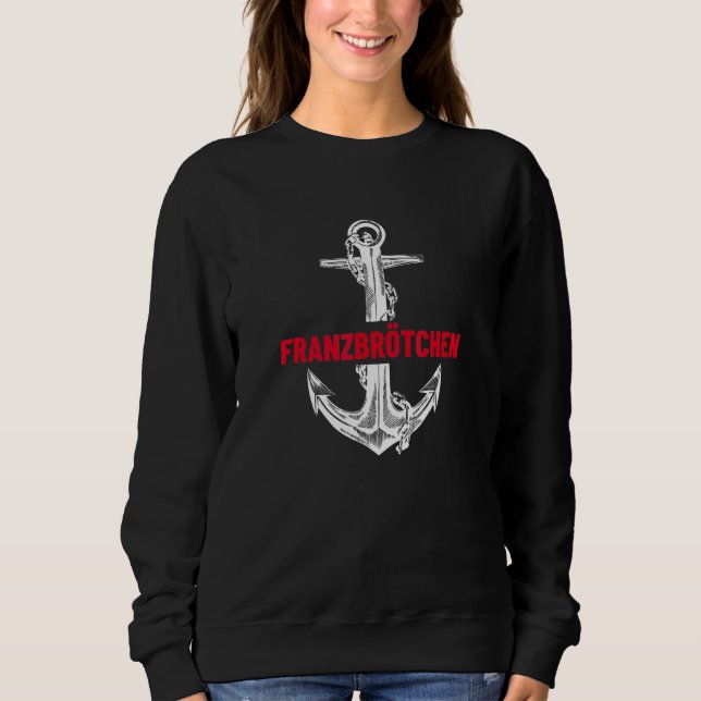 Sweatshirt Franzbrötchen Ancre Hambourg (Devant)