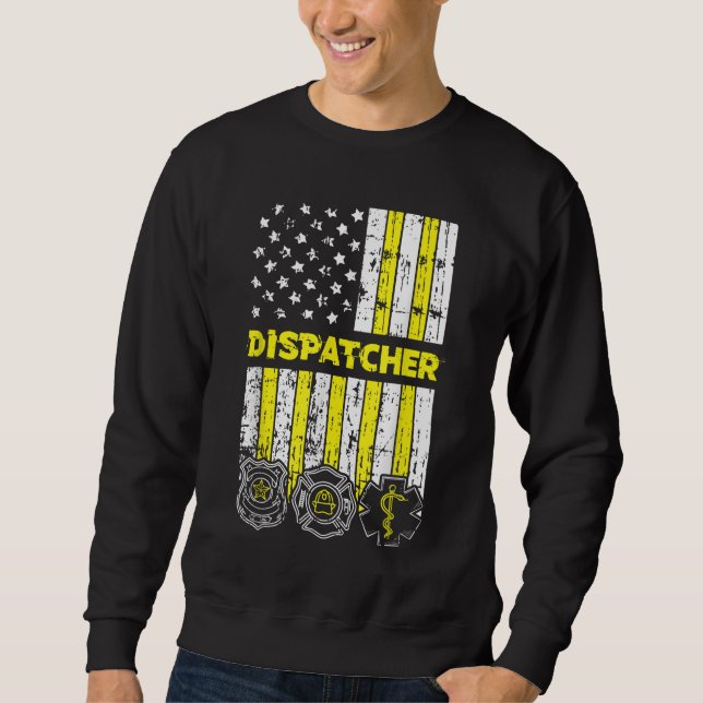 Sweatshirt Frapeau américain 911 Police de l'expéditeur (Devant)