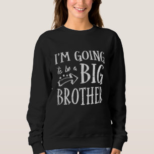 Sweatshirt Fraternité cool Big Brother Grossesse rétro Announ