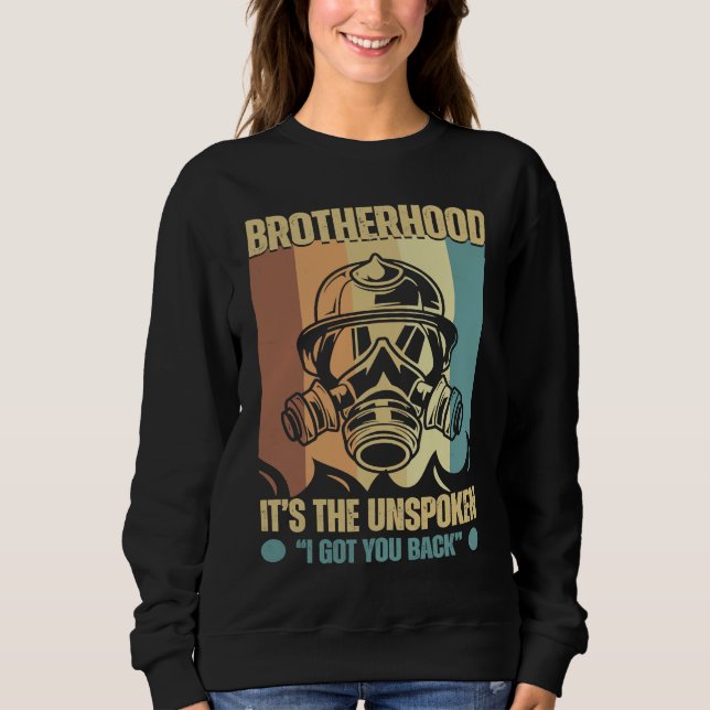 Sweatshirt Fraternité des pompiers je vous soutiens (Devant)